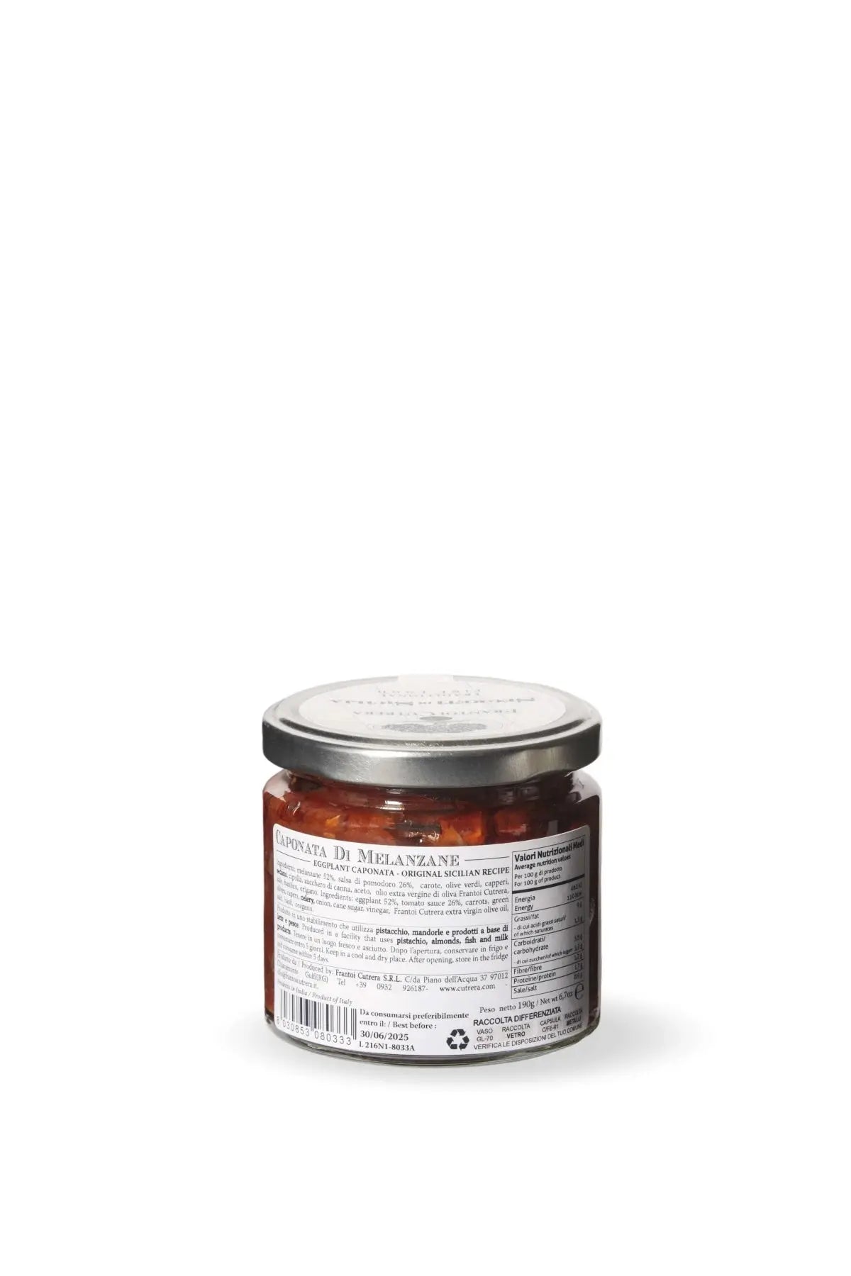 Caponata di Melanzane - Ricetta Tradizionale Siciliana - FRANTOI CUTRERA
