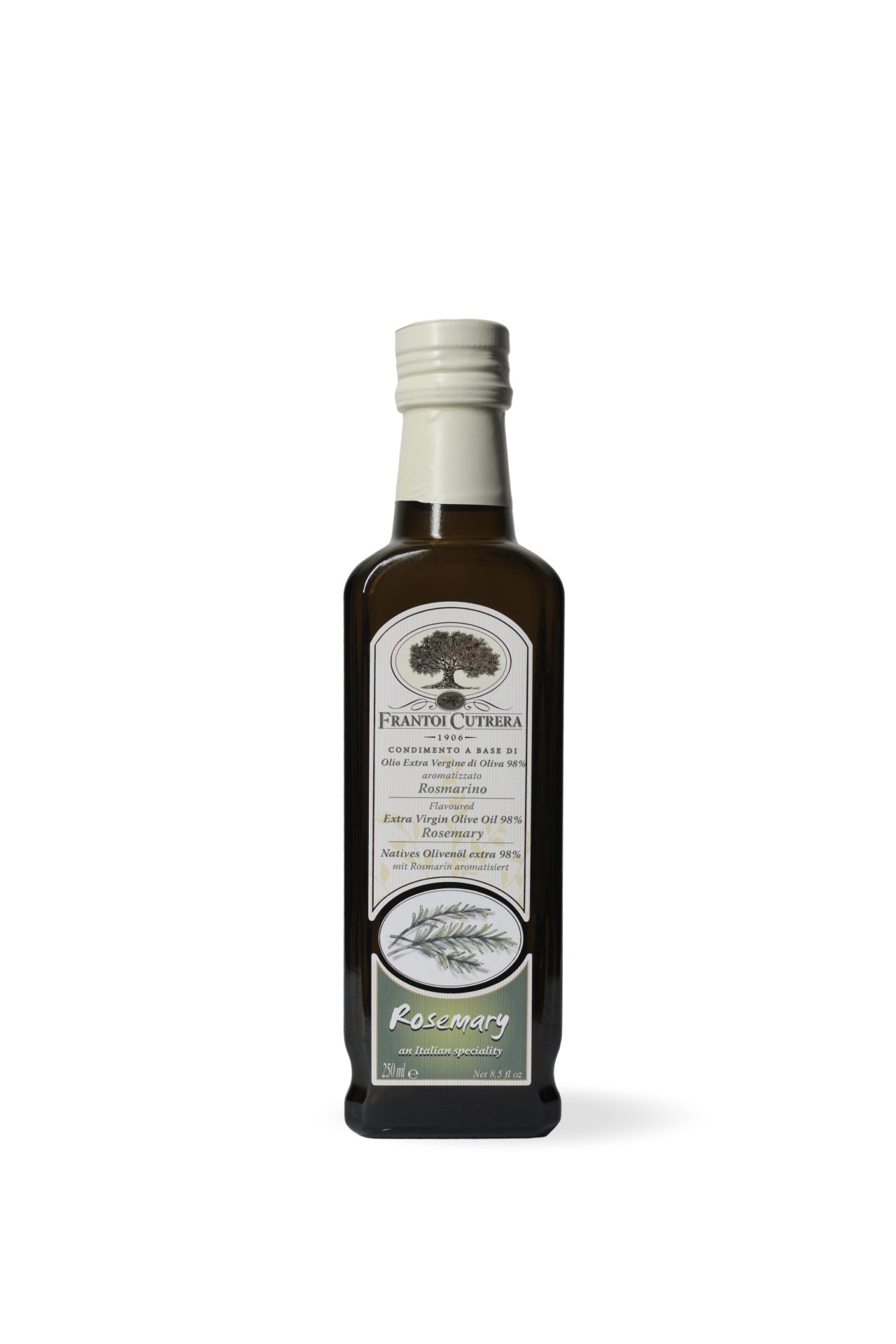 Condimento a base di olio extra vergine di oliva 98% aromatizzato al rosmarino
