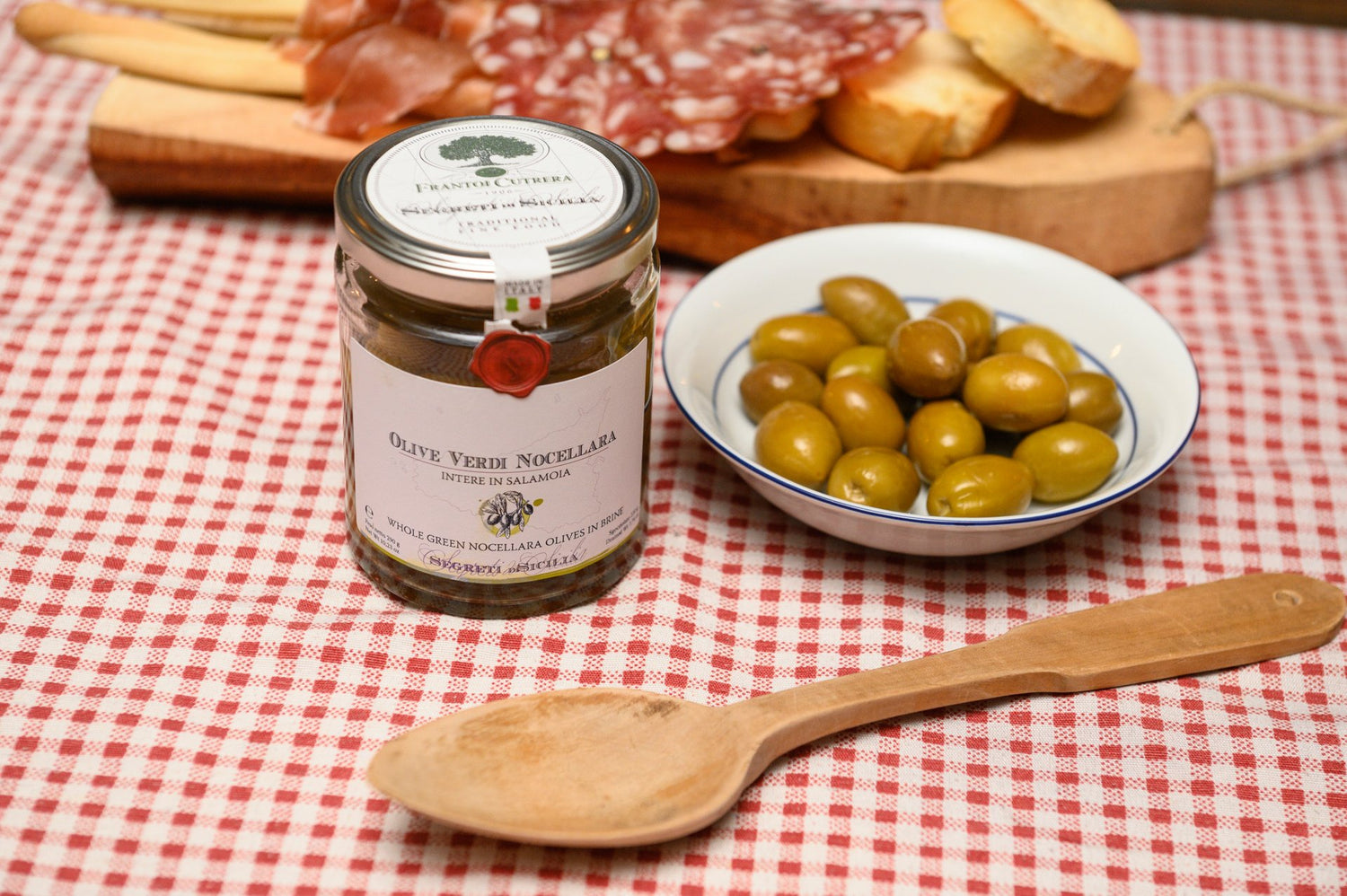Olive verdi Nocellara intere in salamoia – Segreti di Sicilia