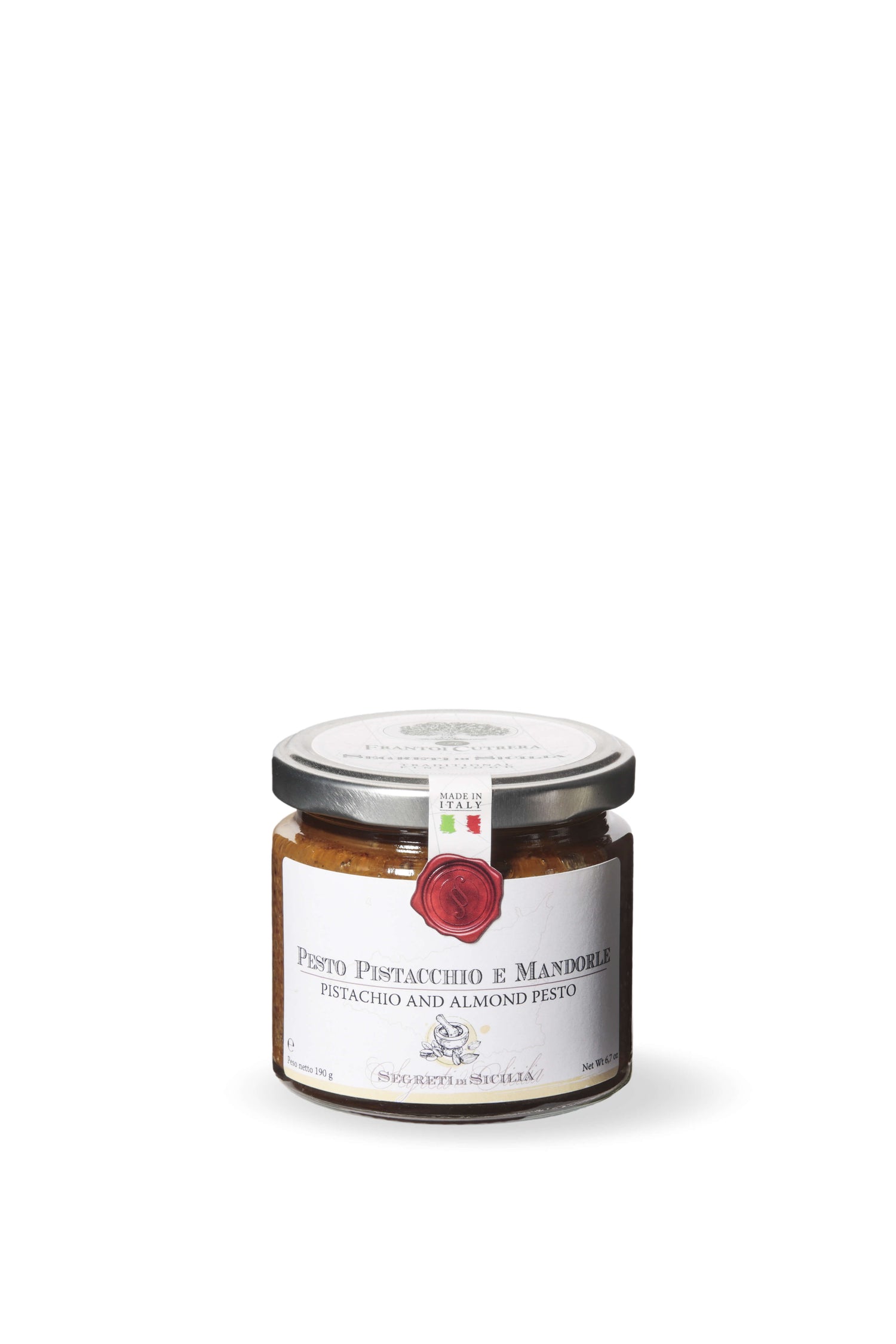 Pesto pistacchio e mandorle – Segreti di Sicilia - FRANTOI CUTRERA