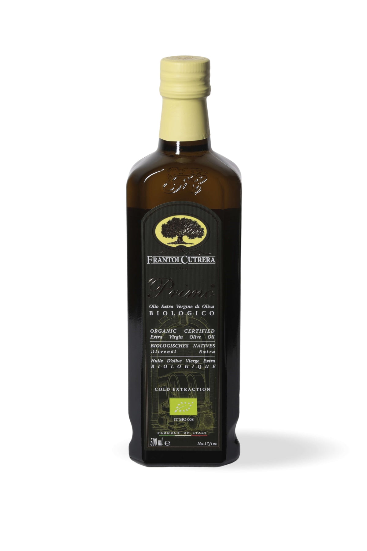 Primo BIO - Olio Extravergine di Oliva - Bottiglia Singola - FRANTOI CUTRERA